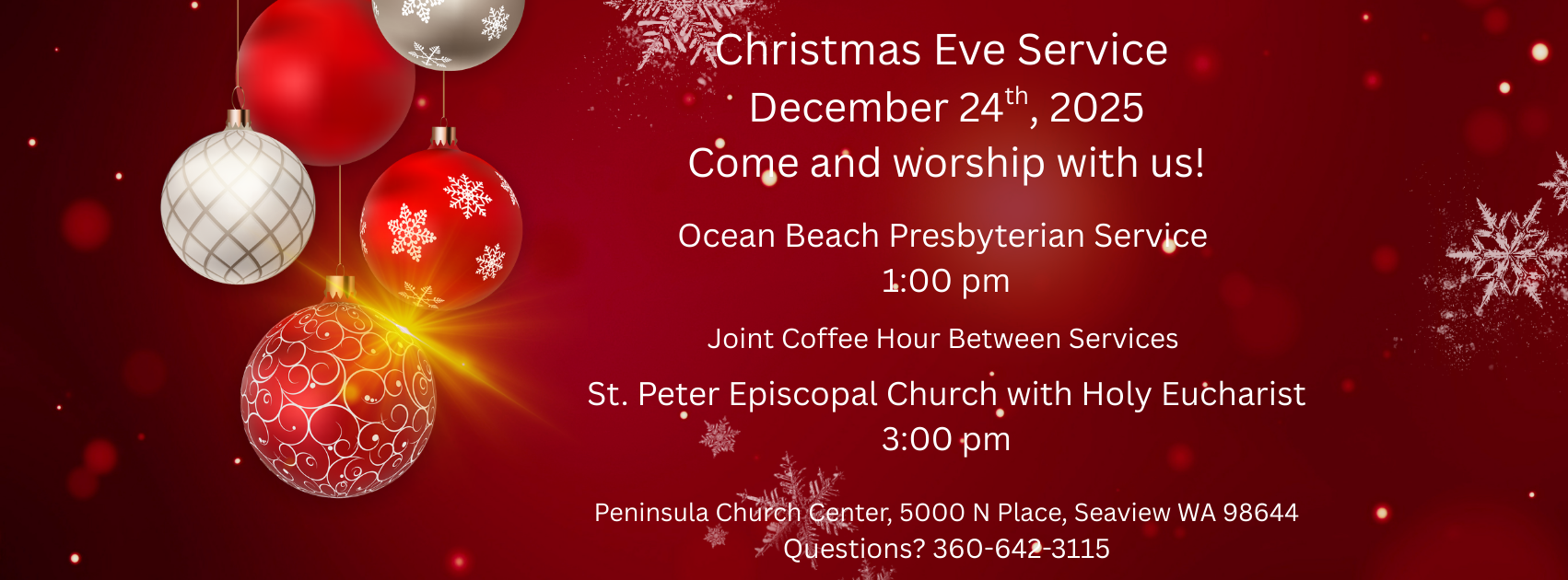 Red Christmas Party Facebook Cover